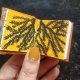 Black and Yellow Watercolor painting on Mini Watercolor book