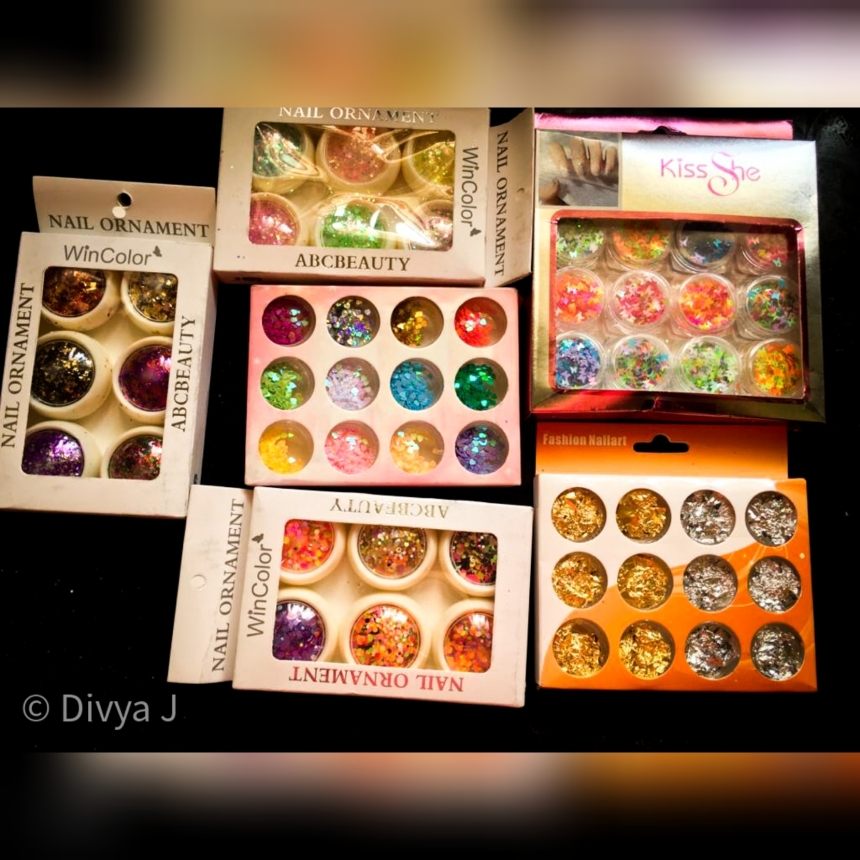 Glitter and sequins stock from Ilovemypolish India